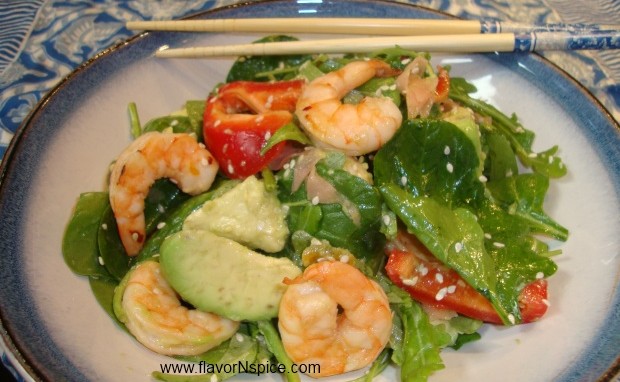 Asian Shrimp and Avocado Salad