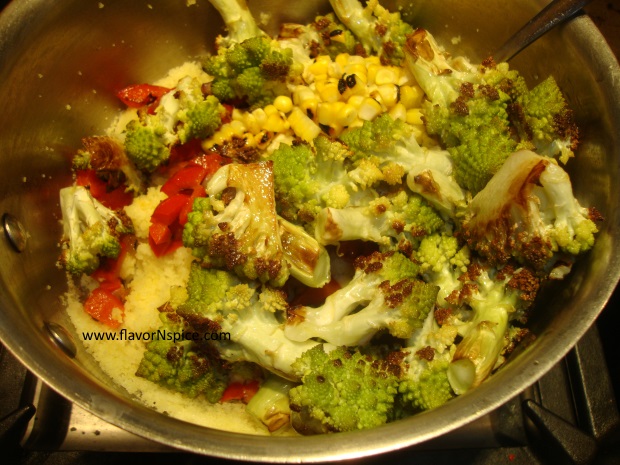 Roasted Romanesco Cabbage with Couscous-8