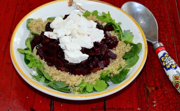 Beet Salad with Dried Figs and Feta